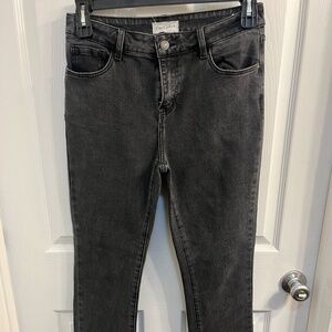 Women's Black High Rise Jeans, Size Large